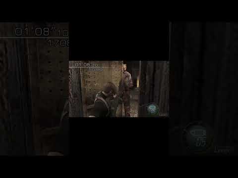 When Leon Got Trapped By 2 Giants Chainsaw Salvador Resident Evil 4 #residentevil4 #viral #shorts