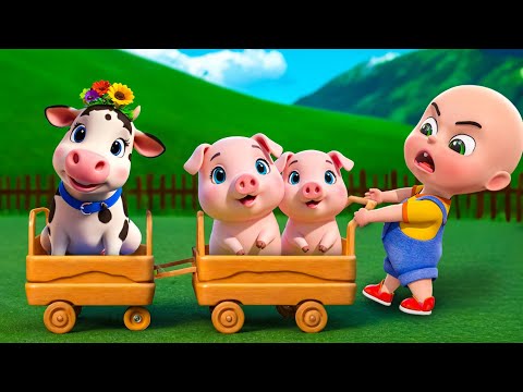 Animal Farm Song Trolly Version | Baa Baa White Sheep Song | Nursery Rhymes & Kids Songs | Baby Bobo