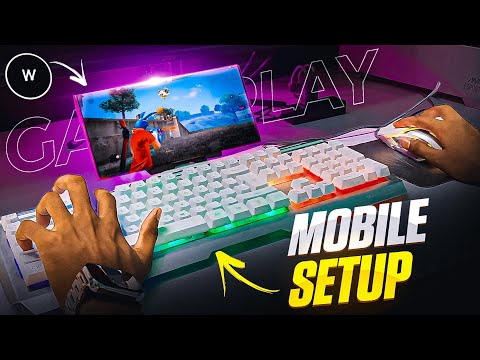 Amazing Mobile Gaming Set-Up For More Headshot 🔥😳 | Play Free Fire With Keyboard & Mouse On Mobile 📱