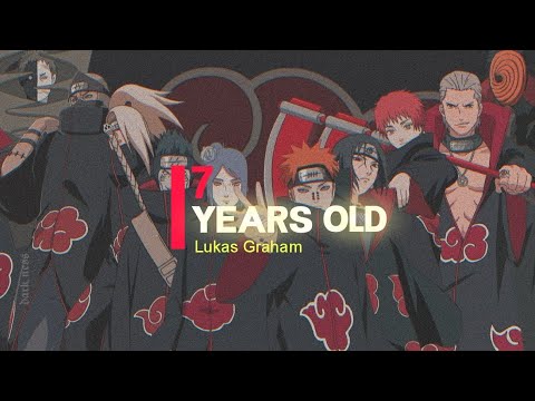 7 YEARS OLD, LUKAS GRAHAM | FULL LYRICS VIDEO | ENGLISH | AKATSUKI VERSION