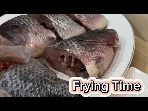 🟢 Cutting & Frying fish | ASMR