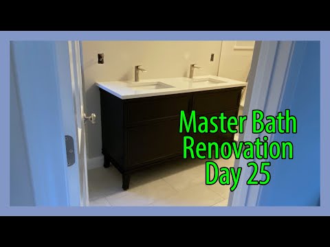 Master Bath Reno - Day 25 - Vanity & Toilet