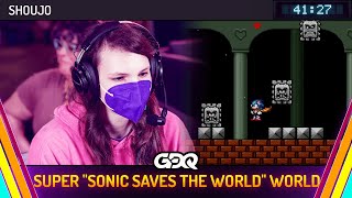 Super "Sonic Saves the World" World by Shoujo in 41:27 - Summer Games Done Quick 2024