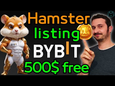 Hamster kombat listing bybit, notizia ufficiale, bonus 500$ per tutti