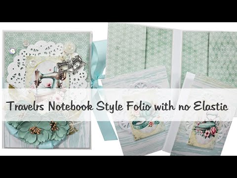 Create an Easy to Make Travelers Notebook with No Elastic Tutorial