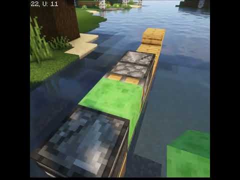 Working Redstone Boat in Minecraft! #shorts