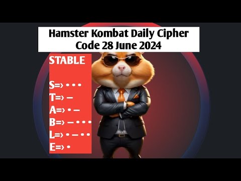 Today Hamster Kombat Daily Cipher Code 28 June 2024 #hamsterkombat #crypto #hamsters