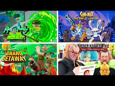 VR Games Based on Film & TV - Marathon | Rick & Morty | Sam & Max | Wallace & Gromit | Taskmaster VR