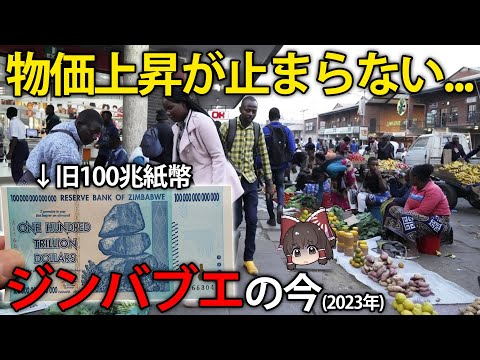 【ゆっくり解説】頼みの綱はデジタル通貨？一ヶ月で物価が74.5%も上昇しているジンバブエの現在(2023年)