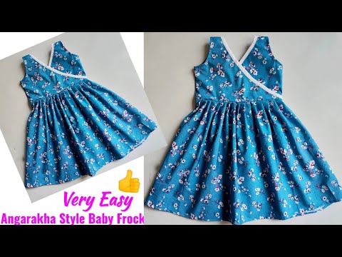 Angarakha Pattern Baby Frock cutting and stitching | Baby Frock cutting and stitching