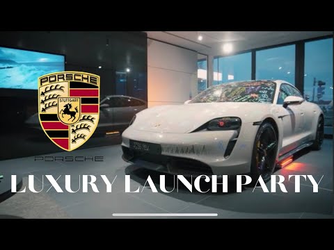 Luxury Porsche Showroom Launch Night Event