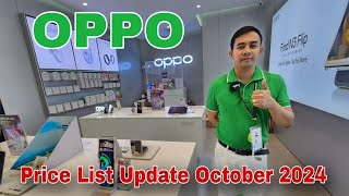 OPPO Price List Update October 2024 | Oppo Reno 12F 5G, 12F 4G | Reno 12 Series | Reno 11 Series