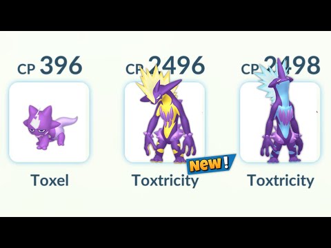 Using (Toxel, Amped & Low key form Toxtricity) Family in Pokemon GO Battle League.