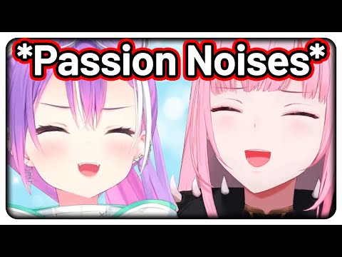 Calli and Towa's passion communication 【Hololive / HoloARK】