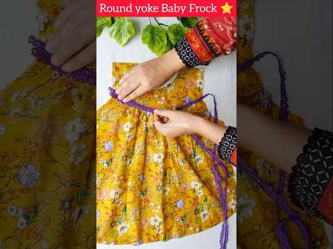 Round yoke baby frock#shorts #short #youtubeshorts #trending #viralshort #ytshorts #frock