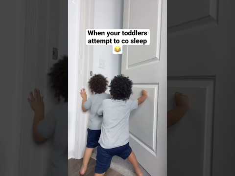 When your toddlers attempt to co sleep🤣 #parentlife #comedy #familychannel