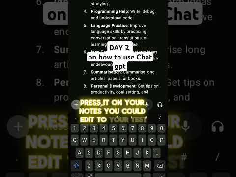 DAY 2 ON HOW TO USE CHAT GPT #digitalskill  #shortvideoviral #basictech