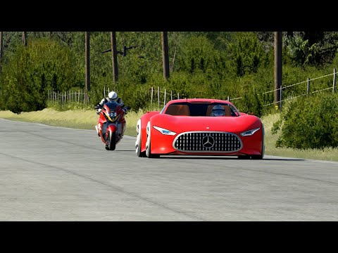 Suzuki Hayabusa vs Mercedes-Benz AMG Vision GT vs Koenigsegg Jesko at Old SPA