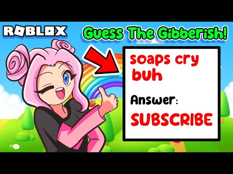 Can You Guess The Word? | Roblox | Guess The Gibberish