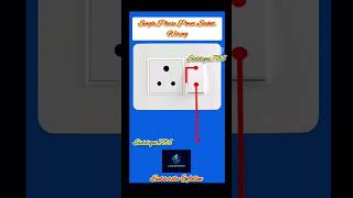 single phase power socket wiring connection#shorts#viral#youtubeshorts