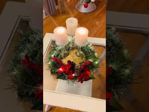 Easy Christmas table centerpieces Ideas #dollartreediy #christmasdecor #christmas #fyp #diy