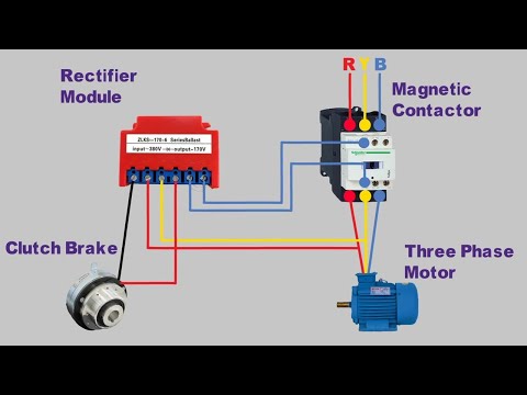 Clutch Brake Motor Connection Diagram Rectifier Module