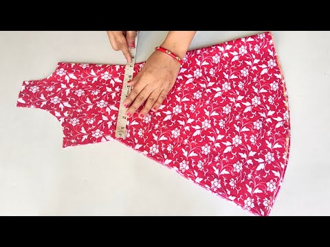 Umbrella Cut Frill Sleeves Very Baby Frock Cutting and stitching | Umbrella Cut Baby Frock