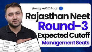 Rajasthan Neet UG Round 3 Management Seat Expected Cutoff | Rajasthan Management Seat Round 3 Cutoff