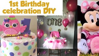 First birthday decoration ideas for baby ll first birthday theme ll first birthday celebration