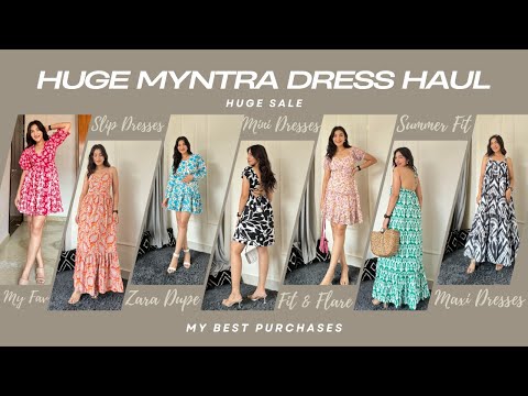 Crazy Myntra Maxi dress Sale haul || upto 75% off || for birthday , party , vacation , college ||