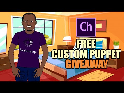 Free Custom Puppet for Adobe Character Animator CC  | 1k Sub Give Away