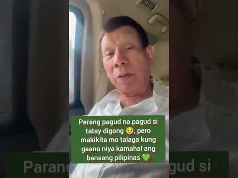 SIMPLENG PASASALAMAT NI TATAY DIGONG DUTERTE | #tataydigong #rodrigoduterte #fprrd