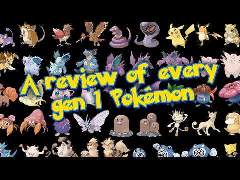 1 Minute Reviews of Every Single Gen 1 Pokémon