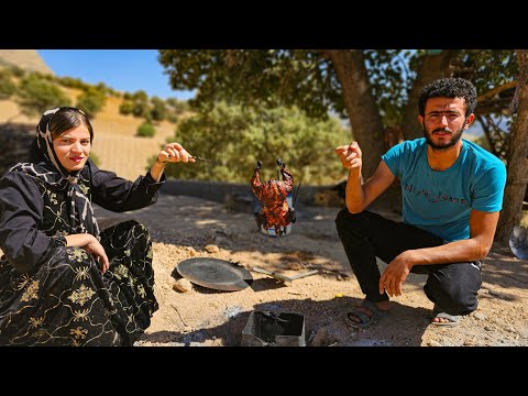 How to prepare fried chicken: Nomads of Iran