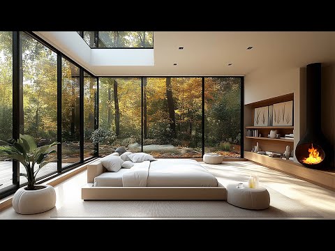 Calm Jazz Instrumental Music - Cozy Living Room Immersed in Nature 🌤️ Soft Jazz Instrumental Music