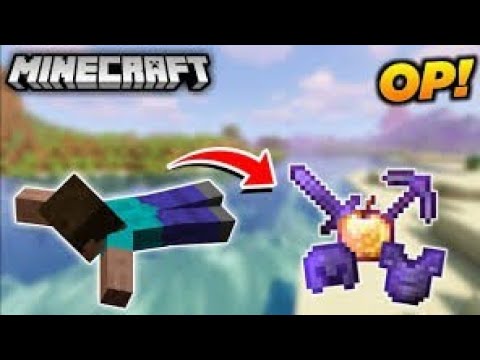 Minecraft but swimming drop op items !