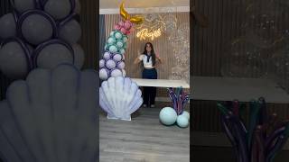 New little mermaid movie. Little mermaid party decoration. Easy little mermaid birthday decor🧜‍♀️💜