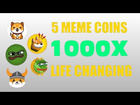 Breaking News || Meme Coin Madness || Top 5 Picks for 1000X Profits in 2025 || Life Changing