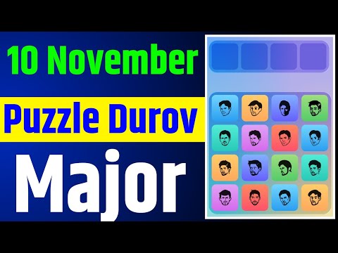 10 November major puzzle durov solved today | major daily combo card 10 november |major puzzle durov