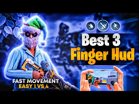 Best 3 Finger Custom HUD In Free FIre | Better Than Others 🔥