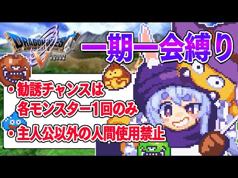 最終回【ドラクエ5】勧誘チャンスは1回のみ『一期一会縛り』始める！！！！！ぺこ！【ホロライブ/兎田ぺこら】