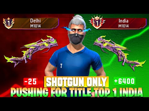 Pushing Top 1 In Shotgun M1014 | Free Fire Solo Rank Pushing With Tips And Tricks | Ep-12