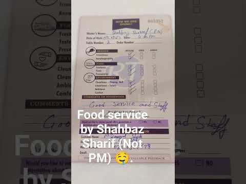 Food service by Shahbaz Shareef (Not PM Pakistan) 😛🤤 #PM #shareef #karachi #hotel