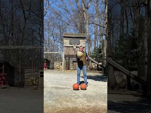 Best 3 in a row so far #trick #trickshot #basketball #pingpong #shorts