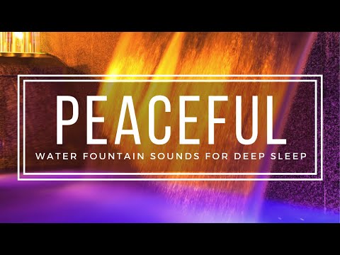 Sleep Better Peaceful Night Fountain - 10 hours Outdoor Water Flow Sounds to Fall Asleep Faster HD