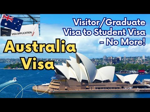 Australia Student & Visitor Visa Changes 2024 #australia