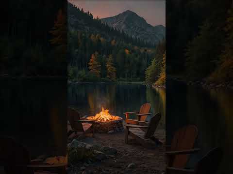 Lakeside Autumn Clam #campfire #autumn #vibe #ambience