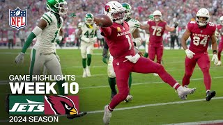 New York Jets vs. Arizona Cardinals Game Highlights | NFL 2024 Season Week 10