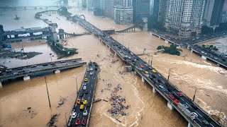 Taiwan is stopped! Historic flooding hit Kaohsiung, embankments break after storm