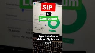 SIP or Lumpsum | Mutual Fund |  Investing Tips | #Shorts